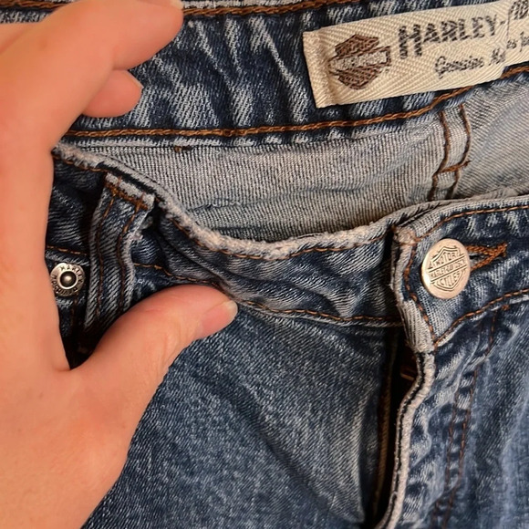 Harley Davidson Blue Bootcut Motorcycle Jeans, Women’s Size 8 - Picture 10 of 10